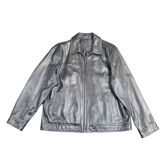 Roundtree & Yorke Burnished Lambskin Leather Jacket Coat‎ Size XL Excellent - Picture 5 of 16